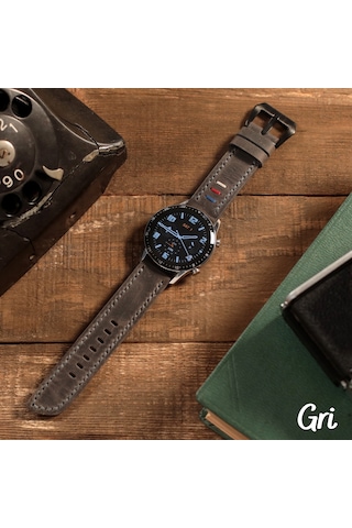 Vagave Huawei Watch Hakiki Deri Kordon Gt,-Gt2-Gt3-Gt3 ,20mm-22mm