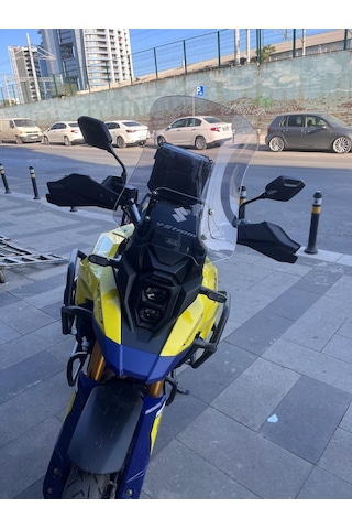 Suzuki Vstrom 800 Uzun Ön Cam Açık Füme 47cm 4mm Zeus