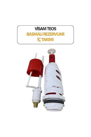 Teos Basmalı Klozet Rezervuar Iç Takımı Beyaz