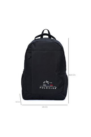 Cambridge Polo Club Unisex Çok Gözlü Sırt Çantası Plcan2172 Siyah