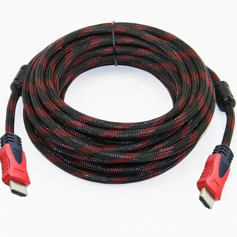15 Metre Hdmı 1.4 Örgülü Kablo Sargılı Hdtv Hdmı Kablo 1080p Hdmı Uyumlu Hdmı Dijital Kablo Tv Bilgisayar Yüksek Hızlı Hd Kablo 001