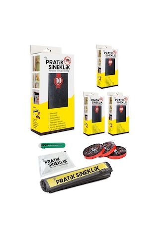 Tt Pratik Sineklik 4' Lü Paket 80 X 140 Cm Pencere Sinekliği