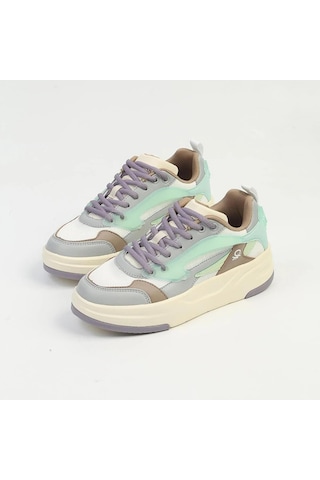 United Colors Of Benetton Benetton Kadın Beyaz - Lila Sneaker Bnı-10001 Beyaz - Lila