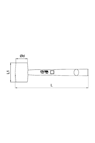 Ceta Form L16-50 Lastik Tokmak (50 Mm)