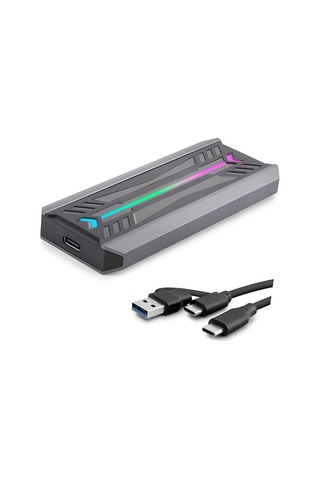 Ssd Kutu Type-c 3.1 + Usb3.0 Nvme M2 Chıp Rtl9210 Siyah Hdx1775 Evimdeyokyok
