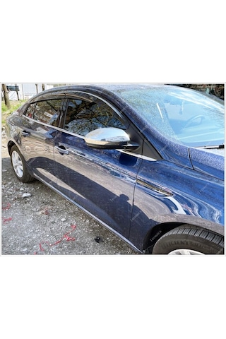 Renault Megane 4 Sedan Krom Cam Çıtası 6 Prç 2015 Üzeri P.Çelik