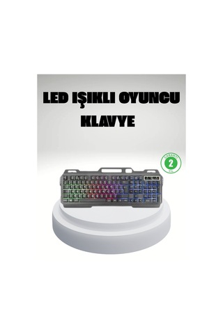 Rgb Işıklı Oyuncu Klavye Mouse Seti Türkçe Q Ayarlanabilir Dpı Ergonomik Ve Dayanıklı Tasarım