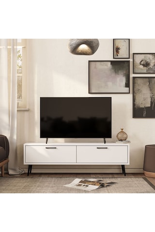 4060 Bold 138 Cm Tv Ünitesi Beyaz Beyaz