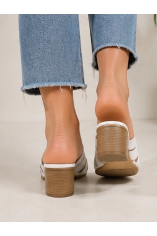 N Napa Shoe Np.1506.beyaz.deri Terlik