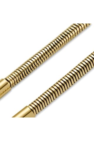 Altın Renk Unisex Snake Zincir 4 Mm Çelik Bileklik Altın