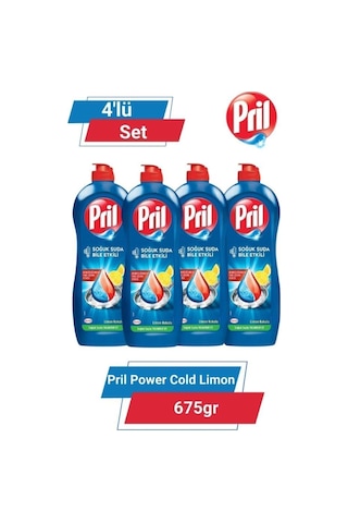 Pril Power Cold Limon 675gr 4'lü Set set-hnkdtj-5177-6126