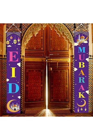 Homyl 2 Adet Ramazan Mübarek Sundurma Işareti Eid Stil-3