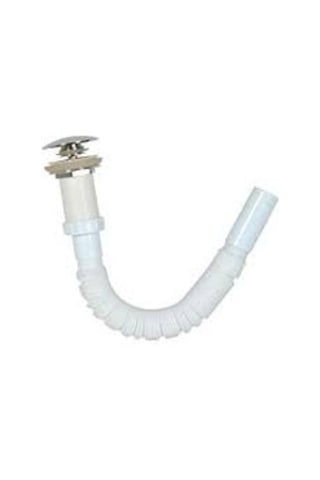 Özbest Kapaklı Koku Önleyici Basmalı Aç Kapa Lavabo Sifonu