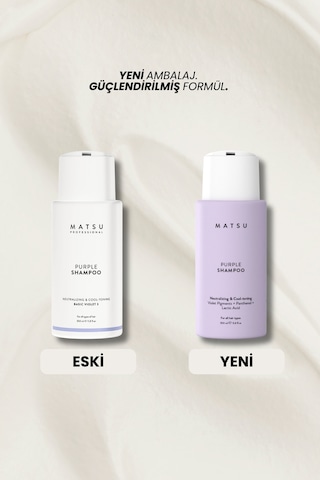 Matsu Mor Şampuan | Turunculaşma Karşıtı & İstenmeyen Yansıma Engelleyici Silver Şampuan 350 ml