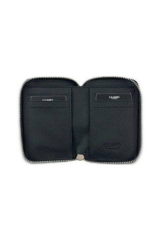 3064 Model Gerçek Deri Cüzdan Siyah Renk Çok Renkli