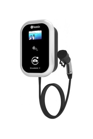 Bemis 22kw Trifaze Araç Şarj Cihazı 5 Mt Kablolu Ekranlı Kablo Ucu Prizli Model 2 Charger Plus Bev-1532-2354