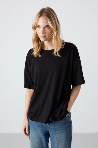 Oversize Fit Basic O Yaka 3lü Paket Siyah Kadın T-shirt 97285 SIYAH
