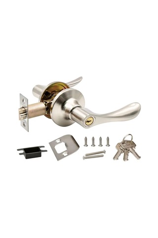 Loid Duvar Arası Kapı Kilidi Gümüş Kilit/fiksatör Anahtarlı 445306314