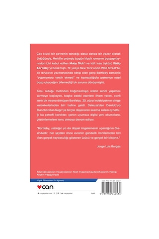 Kâtip Bartleby - Herman Merville - Can Yayınları