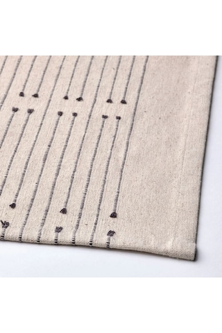 Ikea Vararv Masa Runnerı 35 X 150 Cm Bej - Koyu Gri Gri - Bej