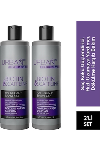 Urban Care Expert Biotin & Kafein Şampuan Serisi 2'li Set