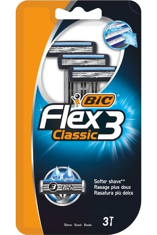 Bic 3 Flex Classic Tıraş Bıçağı 3'lü