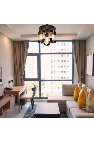 Nova 3lü Plafonyer Avize Çok Renkli