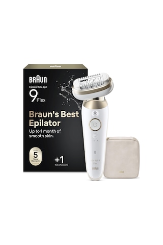 Braun Silk Épil 9 Flex Epilatör, Islak Ve Kuru, Kalıcı Pürüzsüz Cilt, 9-030 3d