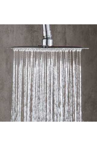 Fause Tepe Duş Başlığı Kare Slim 304 Metal 30X30 Cm Krom