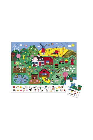 Janod 24 Parça Çantalı Puzzle Ve Bulmaca Çiftlik