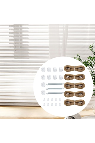 Homyl Rv Pileli Gölge Tamir Takımı Yedek Kablo Kahverengi