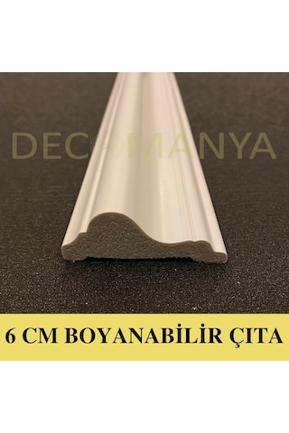 Decomanya Boyanabilir Duvar Çıtası 6 Cm Poliüretan Duvar Çıtası