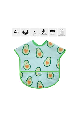 Babyjem Baskılı Blw Kolsuz Mama Önlüğü Avakado Desen