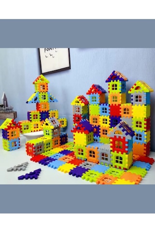 Puzzle City 3d Yapı Ve Tasarım Blokları 64 Parça Eğitici Oyuncak Seti