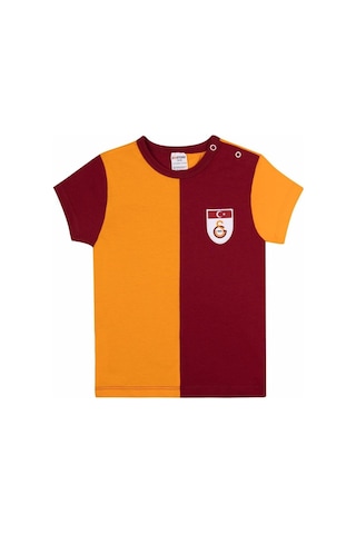 Gsstore Galatasaray Nostalji Lisanslı Sarı-Kırmızı Metin Oktay  T-shirt-Forma Kadın Erkek Çocuk Sarı - Kırmızı