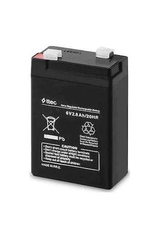 Ttec 6 Volt 2, 8 Amper Bakımsız Kuru Akü / 444836081