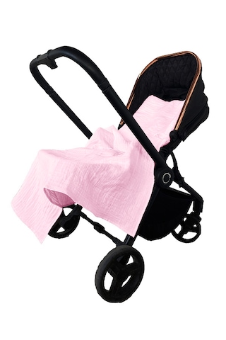 Joyous Mom Kids Bürümcük Müslin Bebek Çocuk Uyku Seti Puset Örtü Pembe