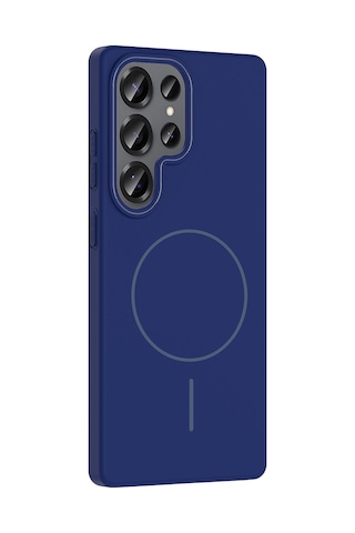 Galaxy Uyumlu S25 Ultra Kılıf İnce Magsafe Kamera Yükseltili Yumuşak Silikon Pazarplus Siyah