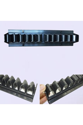 Yaozixa Plastik Büyücülük Asa Gösterge Rafı - 10 Adet Asa Tutabilir, Dayanıklı Malzeme, Monte Somunları Dahil Siyah