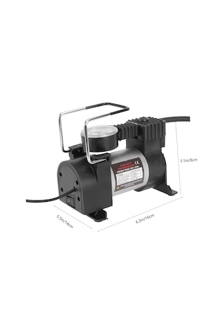 Lastik Şişman Hava Kompresörü Otomatik Kapatma Özelliği Ve Led Işığı İle Araba Ve Motosiklet Lastikleri İçin Yüksek Basınçlı Metal Pompa