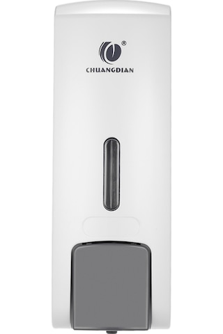 Hombey Duvar Tipi 300ml Sabun Dağıtıcı, Tek Bölmeli Manuel Basma, Banyo/hotel Abs Materyal, Beyaz, Sızıntı Engeli, El Sabunu/şampuan Kutusu Diğer