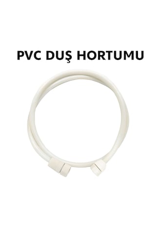 İhlas Elektrikli Şofben Hortumu Pvc 1,5 Metre Dayanıklı Ve Esnek Bağlantı Beyaz