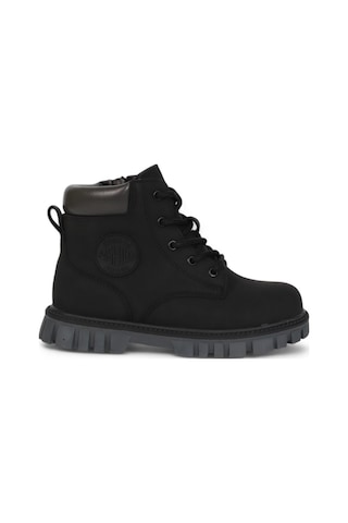 Kidessa 2075 Anatomik Tabanlı Fermuarlı Unisex Çocuk Spor Bot Siyah