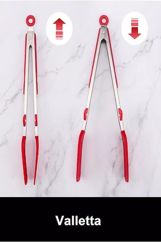 Valletta Clavis Metal Saplı Kilit Sistemli Smart Silikon Maşa