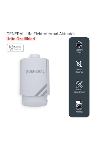General Life Mitra Ta230 Elektrotermal Aktüatör Vana Motoru 230v