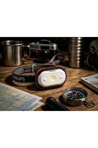 Philips SFL3001H/62 LED Sensörlü Kafa Lambası 3W IPX4 Suya Dayanıklı Hareket Sensörlü 3xAAA Pilli