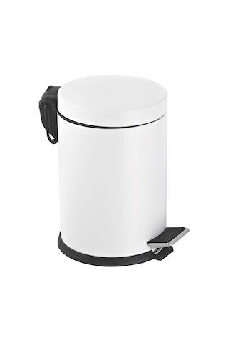 Foreca Pedallı Çöp Kovası Beyaz 12 Lt Beyaz