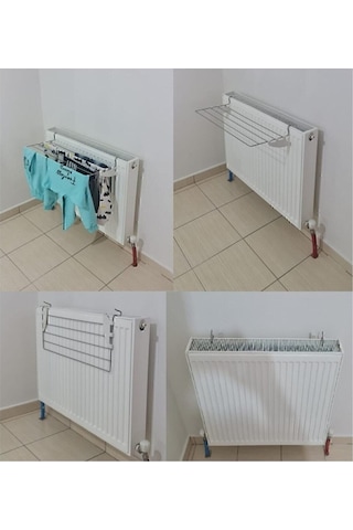 Konelsa Petek Üstü Çamaşır Kurutmalık Çok Pratik Çok Kullanışlı 5 Telli 60cm Gri