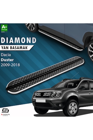 S-dizayn Dacia Duster Diamond Krom Yan Basamak 173 Cm 2009-2018