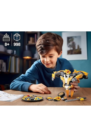 Sillbird 2'si 1 Arada Model Araba Ve Transformers Robot Setı,998 Parça, 8+ Yaş Için Koleksiyonluk Oyun Setleri